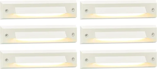 Vista 13 de GKOLED Paquete de 2 luces LED lineales de bajo voltaje de 9-15 V CA/CC, luz de escalera de corte de paisaje de 2 W, accesorios de iluminación