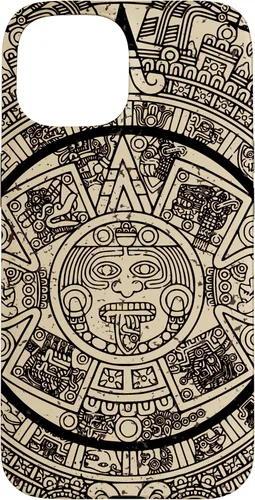 Vista 6 de Funda para iPhone 16 Mexican Aztec Sun Stone Maya Calendar VII