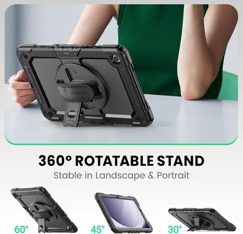 Vista 4 de SEYMAC Funda para Samsung Galaxy Tab A9+/ A9 Plus Funda de 11 pulgadas 2023 (SM-X210/X216/X218), de servicio pesado resistente a prueba de golpes