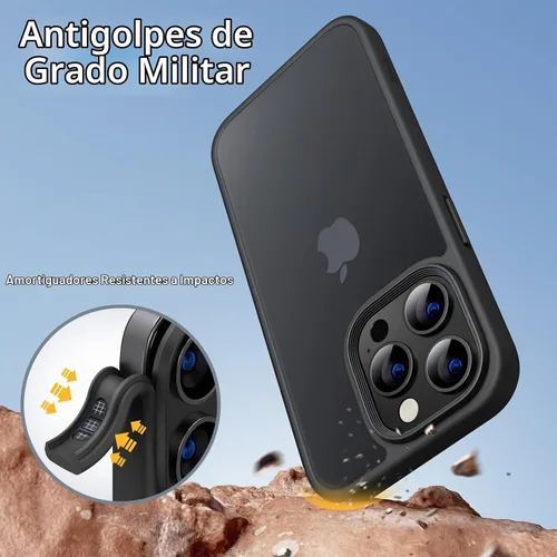 Vista 3 de JETech Funda mate para iPhone 12 Pro Max, color negro