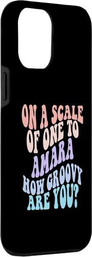 Vista 3 de iPhone 14 Pro Max AMARA Cute Retro Girls Groovy AMARA Personalized Name Case