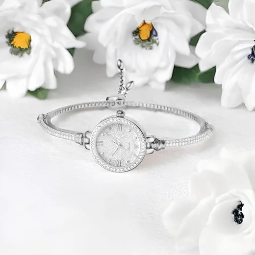 Vista 2 de AGEN KGEN Petite Bracelet Diamond Watches for Women Gril, Small Wrist Watch