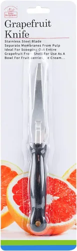 Vista 8 de Better Houseware Cuchillo de toronja, cuchillo de acero inoxidable dentado curvado con mango de nailon, cuchillo pelador de pomelo con borde