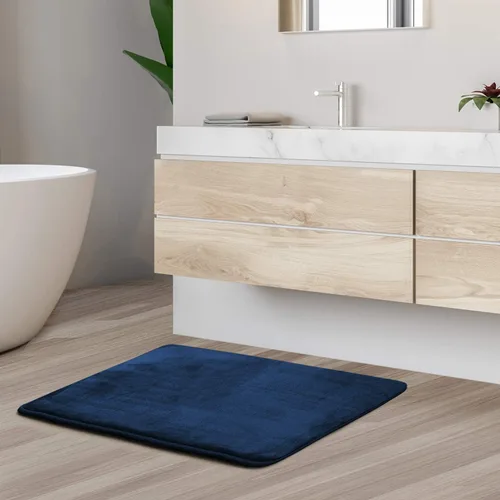 Vista 141 de Clara Clark Alfombra de Baño 24" x 17" - Alfombras de Baño, Tapete de Baño de Espuma Viscoelástica, Afelpado, Acogedor, Ultra Suave, Antideslizante