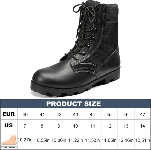 Vista 7 de KaiFeng Botas militares tácticas militares para hombres Botas de selva ligeras