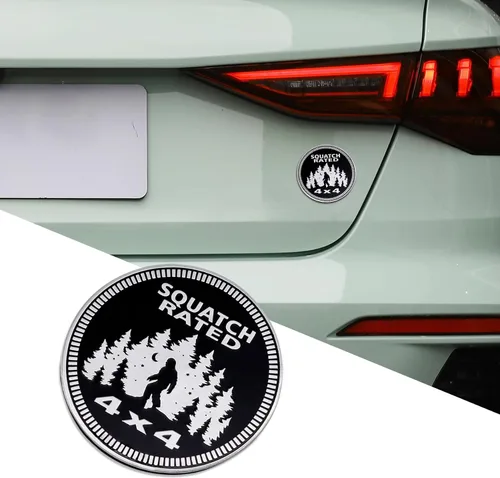 Vista 15 de Insignias de metal 3D para automóvil, emblema de cerveza de 4 x 4, insignia redonda de decoración exterior automotriz para automóviles, camiones