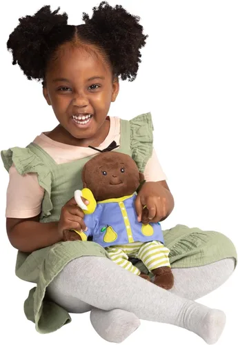 Vista 5 de Manhattan Toy Baby Stella - Muñeca de bebé marrón suave de 15 pulgadas Soft, First Doll