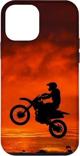 Vista 16 de Carcasa para iPhone 16 Motocross Dirt Bike Jump Sunset