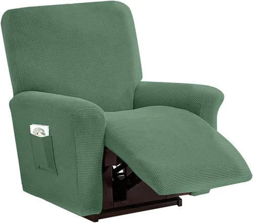 Vista 10 de vctops Fundas elásticas resistentes al agua, para sofá reclinable, suaves y lisas, con correa elástica antideslizante, protector de muebles