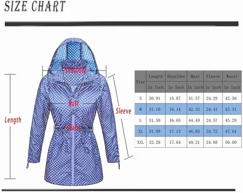 Vista 5 de Abrigos impermeables para mujer, diseño ligero con capucha, cortavientos para senderismo al aire libre y viajes