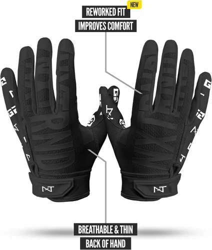 Vista 3 de Nxtrnd G2 Pro Football Gloves, Men's Ultra Sticky Elite Receiver Gloves