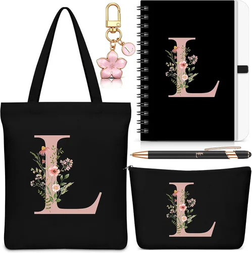 Vista 41 de Talltalk 5 piezas de bolsas de mano con iniciales, regalos para mujer Beige