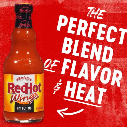 Vista 16 de Frank's RedHot Salsa picante para alitas de búfalo, 12 fl oz