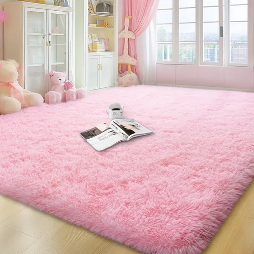 Vista 89 de qulint Alfombra negra para dormitorio, alfombra de área pequeña de 2 x 3 pies para habitación de niños, alfombra suave y mullida para sala de estar