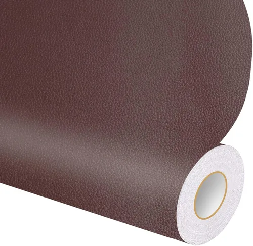 Vista 15 de DXBULL Parche de reparación de cuero grande de 17.3 x 78.7 pulgadas, cinta de reparación autoadhesiva para muebles, sofás, asientos de automóvil