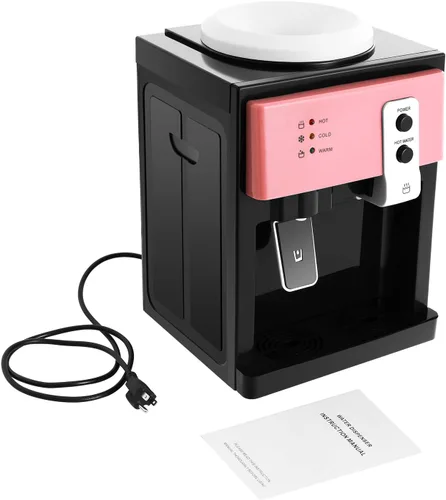 Vista 9 de Despachador de agua fría y caliente eléctrico - Diseño de escritorio de carga superior con 3 ajustes de temperatura (hervir/caliente/frío)