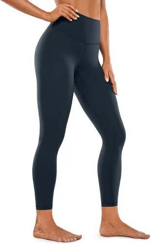 Vista 44 de CRZ YOGA Leggings de entrenamiento para mujer con sensación de desnudez cepillada de 25 pulgadas, pantalones de yoga de compresión de cintura alta