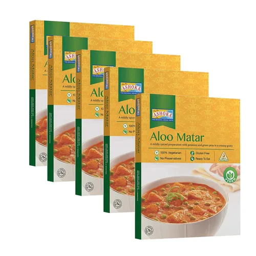 Vista 30 de Ashoka Comidas sin gluten, listas para microondas, veganas con granos negros y frijoles, comidas para calentar y servir, todas naturales Delhi Dal