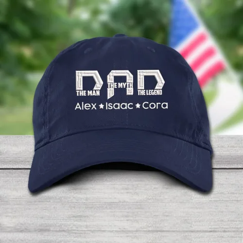 Vista 3 de Sombrero personalizado para papá y abuelo, sombrero bordado personalizado para papá, regalo para papá nuevo de parte de la esposa, para papá