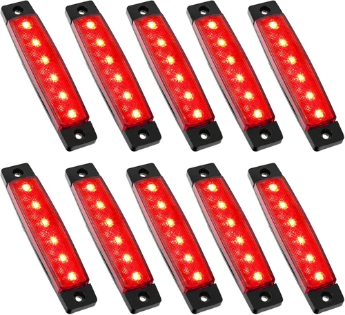 Vista 9 de PSEQT 10 unidades de luces LED de tira de roca para auto, luces de rueda de bajo brillo, kits de iluminación para guardabarros, impermeables