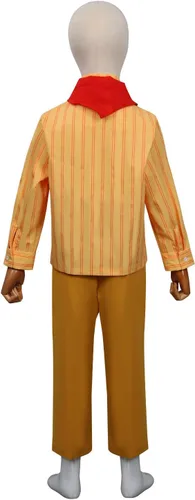 Vista 3 de Disfraz de Antonio para niños, camisa y pantalones, abrigo, uniforme de Halloween, Rojo