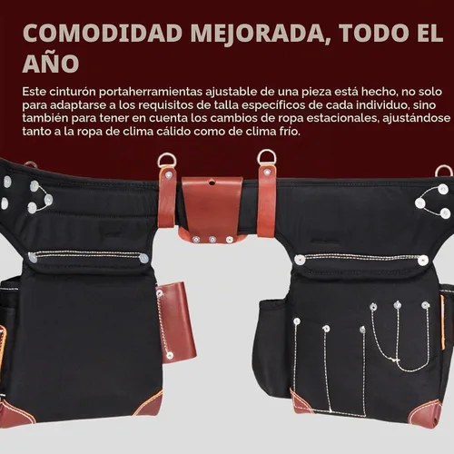 Vista 5 de Occidental Leather Cinturón ajustable, con compartimentos para herramientas.