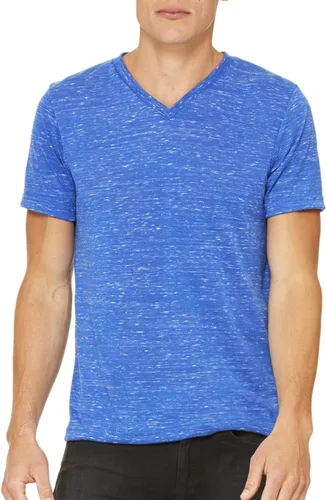 Vista 2 de Bella + Canvas - Camiseta de manga corta para hombre (cuello en V)
