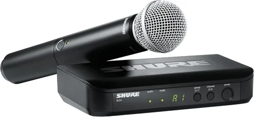 Vista 9 de Sistema de micrófono inalámbrico Shure BLX24/SM58 - Vida de batería de 14 horas, rango de 300 pies, UHF Incluye micrófono vocal de mano SM58