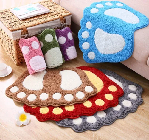 Vista 6 de TOPCHANCES Tapete de baño, antideslizante y grande para pies grandes, tapete de baño absorbente de agua, tapete de microfibra para inodoro, tapete