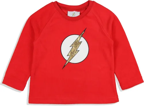 Vista 2 de DC Comics - Conjunto de pijama para niños pequeños con logotipo de Flash