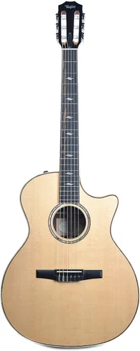 Vista 4 de Taylor 814ce-N Grand Auditorium Cutaway - Cuerda de nailon con tapa de abeto natural Sitka