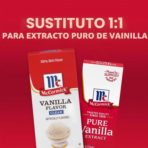 Vista 5 de McCormick Sabor a vainilla transparente, 2 fl oz