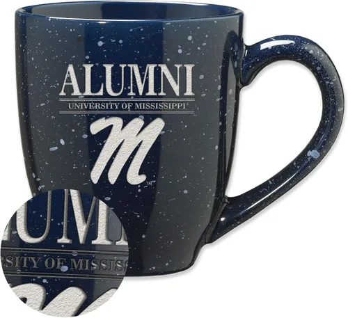 Vista 18 de Rico Industries NCAA Illinois Fighting Illini Alumni - Taza de café de cerámica moteada grabada con láser de 16 onzas