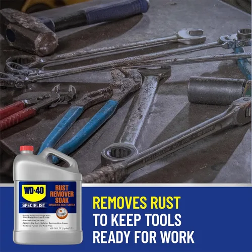 Vista 5 de WD-40 Specialist Removedor de Óxido en Remojo, Un Galón productos químicos de tratamiento de óxido automotriz
