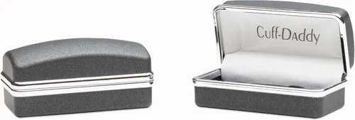 Vista 3 de Cuff-Daddy Gemelos de peón de ajedrez con caja de presentación, Rodio