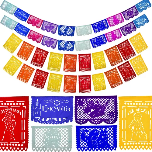 Vista 9 de Encanto - Decoraciones para fiesta de cumpleaños, papel picado, plástico