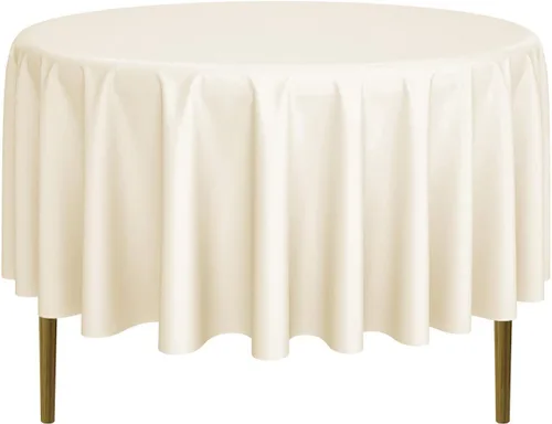 Vista 20 de Lann's Linens - Mantel redondo premium de 70 pulgadas para bodas/banquetes/restaurantes - Mantel de tela de poliéster - Azul bebé