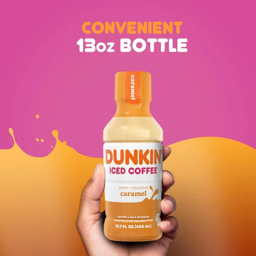Vista 7 de Dunkin' Botella de café helado de caramelo, 13.7 onzas líquidas, paquete de 12