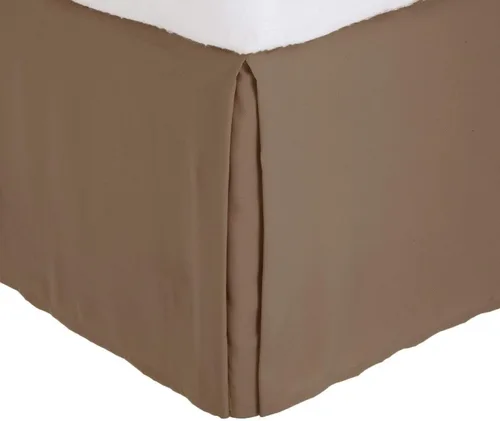 Vista 11 de Linen Plus - Falda de cama plisada de lujo de 14.0 pulgadas. De caída plisada, guardapolvos, color sólido., Negro, Completo