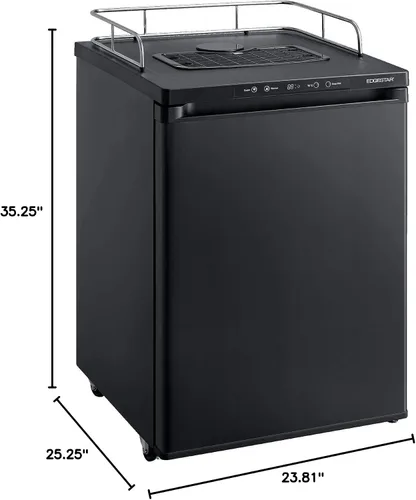 Vista 9 de EdgeStar BR3002 Refrigerador de conversión Kegerator de 24 pulgadas de ancho para barriles de tamaño completo con modo de enfriamiento profundo