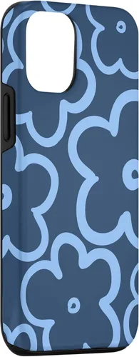 Vista 3 de Funda para iPhone 12/12 Pro con diseño floral azul marino