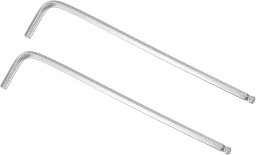 Vista 11 de uxcell Llave hexagonal de extremo de bola de 1/4", herramienta de reparación de brazo largo en forma de L 40Cr, SAE 2 piezas