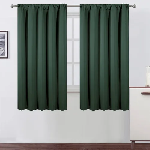 Vista 80 de LEMOMO Cortinas opacas de 42 x 54 pulgadas, juego de 2 paneles de cortinas con aislamiento térmico para oscurecer la habitación