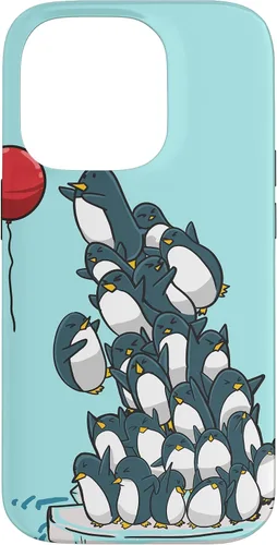 Vista 17 de Penguins Balloon Funny Sea Bird Water Animal Girls Gift Case for iPhone 17
