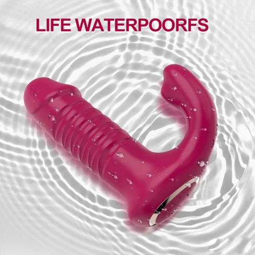 Vista 9 de Vibrador portátil con vibradores de control remoto con 12 potentes vibradores de empuje para adultos, juguete sexual para mujeres, parejas