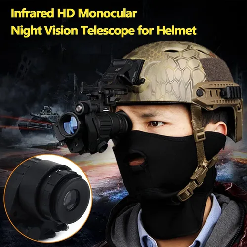 Vista 4 de PVS-14 Gafas de visión nocturna digital IR visión nocturna monocular impermeable, monocular alcance de visión nocturna monocular monocular monocular