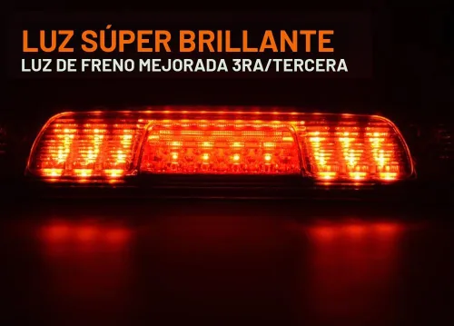 Vista 4 de PIT66 3ª Luz de Freno LED, Compatible con Chevy Silverado 2014-2018/Compatible con GMC Sierra 1500 2500HD 3500HD 2014-2018 Luz de Parada Trasera