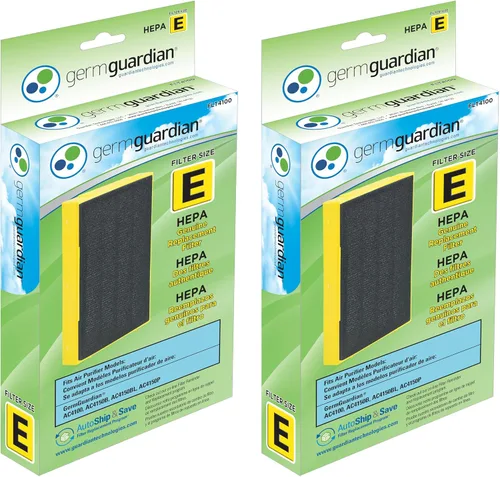 Vista 5 de GermGuardian Filter E HEPA Pure Genuine Air Purifier Replacement Filter, Removes 99.97% of Pollutants, for AC4100, AC4100CA AC4150BL, AC4150PCA Air