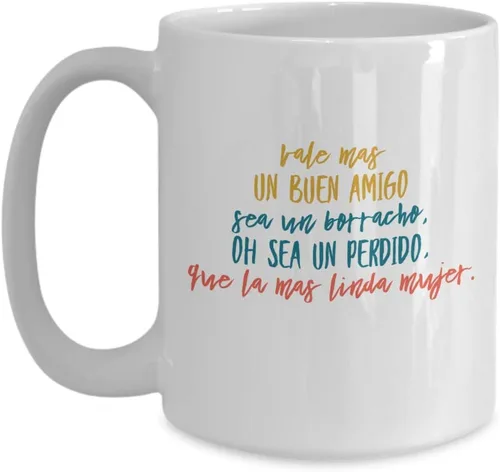 Vista 3 de Taza Cafe Un AMiGO Vaso, taza de café divertidas, tazas personalizadas, taza de café inspiradoras, taza con mensajes positivos., 11onza