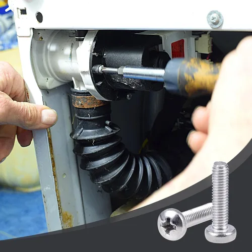 Vista 4 de uxcell Tornillos de máquina M2x3mm Pan Phillips Tornillo de cabeza cruzada 304 pernos de sujeción de acero inoxidable 60 piezas
